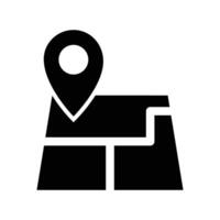 Map Icon Symbol, Land layer location icon, fundamental concept of earth, terrain, and property. vector
