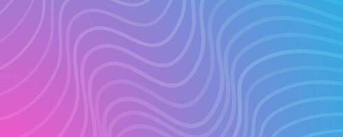 Modern colorful gradient background with wave lines vector