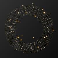 Abstract gold glowing halftone dotted background vector