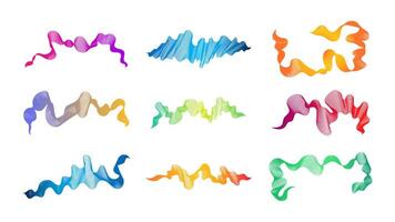Abstract backdrop with wave gradient lines vector