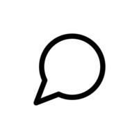 Speech bubble icon, message vector