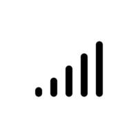 Signal reception bar vector