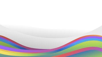 Abstract Colorful Wave Background vector