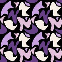 Seamless geometric pattern with abstract shapes vector