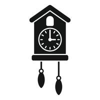 Cuckoo clock icon showing time passing vector