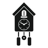 Cuckoo clock striking icon showing time passing vector