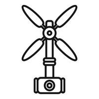 Wind turbine generating renewable energy from wind power vector