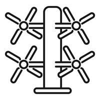 Street workout station with rotating handles for exercise vector