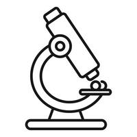 Laboratory microscope analyzing samples for scientific research vector