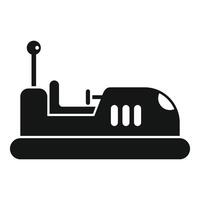 Bumper car icon representing entertainment attraction ride vector