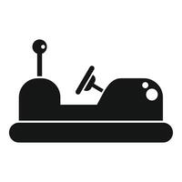 Bumper car with steering wheel and antenna for entertainment and fun vector