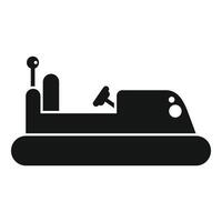 Hovercraft transport icon representing high speed travel vector