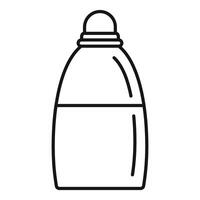 Simple black line vector icon for a thermos flask