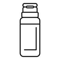 Reusable water bottle icon showing container for liquids vector