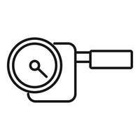 Manometer measuring device showing pressure icon vector