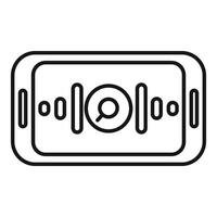 Smartphone showing voice search assistant listening for voice command vector