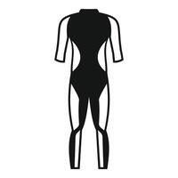 Wetsuit icon showing diving suit for water sports vector