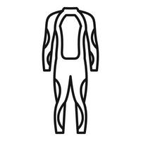 Protective wear icon representing triathlon suit for swimming cycling and running vector