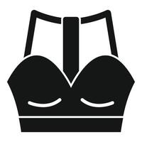 Sports bra with clasp providing maximum support during exercise vector