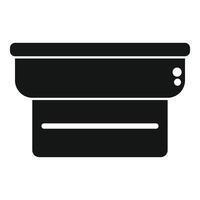 Professional wide format printer printing a document vector