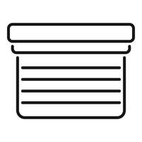 Window roller shutter icon representing home security system vector