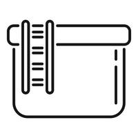 Public swimming pool with ladder icon thin line vector