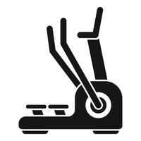 Elliptical trainer icon representing gym equipment for cardio workout vector