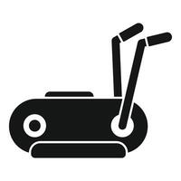 Elliptical trainer machine icon showing fitness and exercise vector