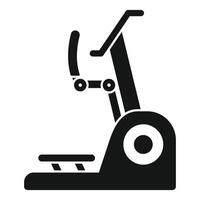 Abdominal crunch machine icon representing gym equipment for exercising vector