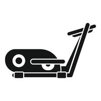 Elliptical trainer machine for fitness workout icon vector