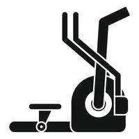 Elliptical trainer machine for fitness workout icon vector