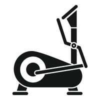 Modern elliptical cross trainer icon showing fitness and exercise vector