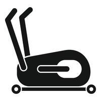 Elliptical trainer icon representing gym equipment for cardio workout vector