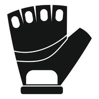 Fingerless gloves for active lifestyle showing open fingers vector