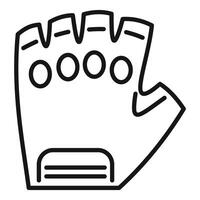 Bike glove with open fingers protecting hand while cycling vector