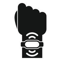 Hand using nfc technology for mobile payment vector