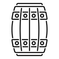 Wine barrel icon representing storing winemaking process vector