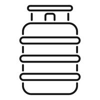 Gas cylinder icon showing butane or propane container vector