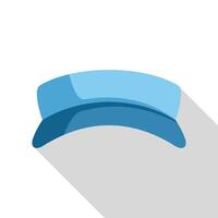 Blue baseball cap template showing front view vector