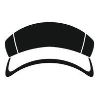 Black and white baseball cap template presenting front view vector