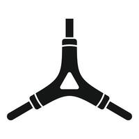 Three way swivel hanging point connector simple icon vector