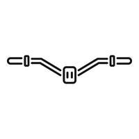 Bike handlebar with speedometer showing three gears icon vector