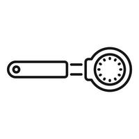 Honey dipper stick icon with a modern line design vector
