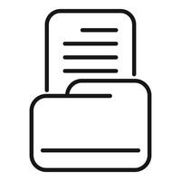 Folder storing important business documents icon vector