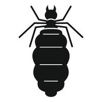 Big termite insect spreading legs icon in glyph style vector