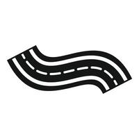 Long winding road leading to unknown destination vector