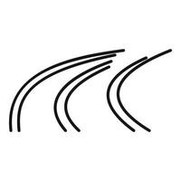 Abstract speed lines showing fast movement vector