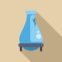 Broken chemistry flask experiment resulting in failure vector
