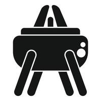 Gymnastic horse icon showing gymnastics equipment for vaulting and sporting events vector