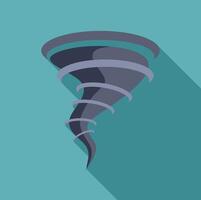 Destructive tornado rotating with strong winds vector